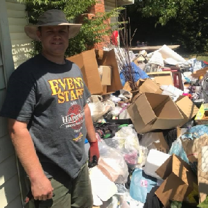 Jim Long on-site during a Sacramento estate cleanout