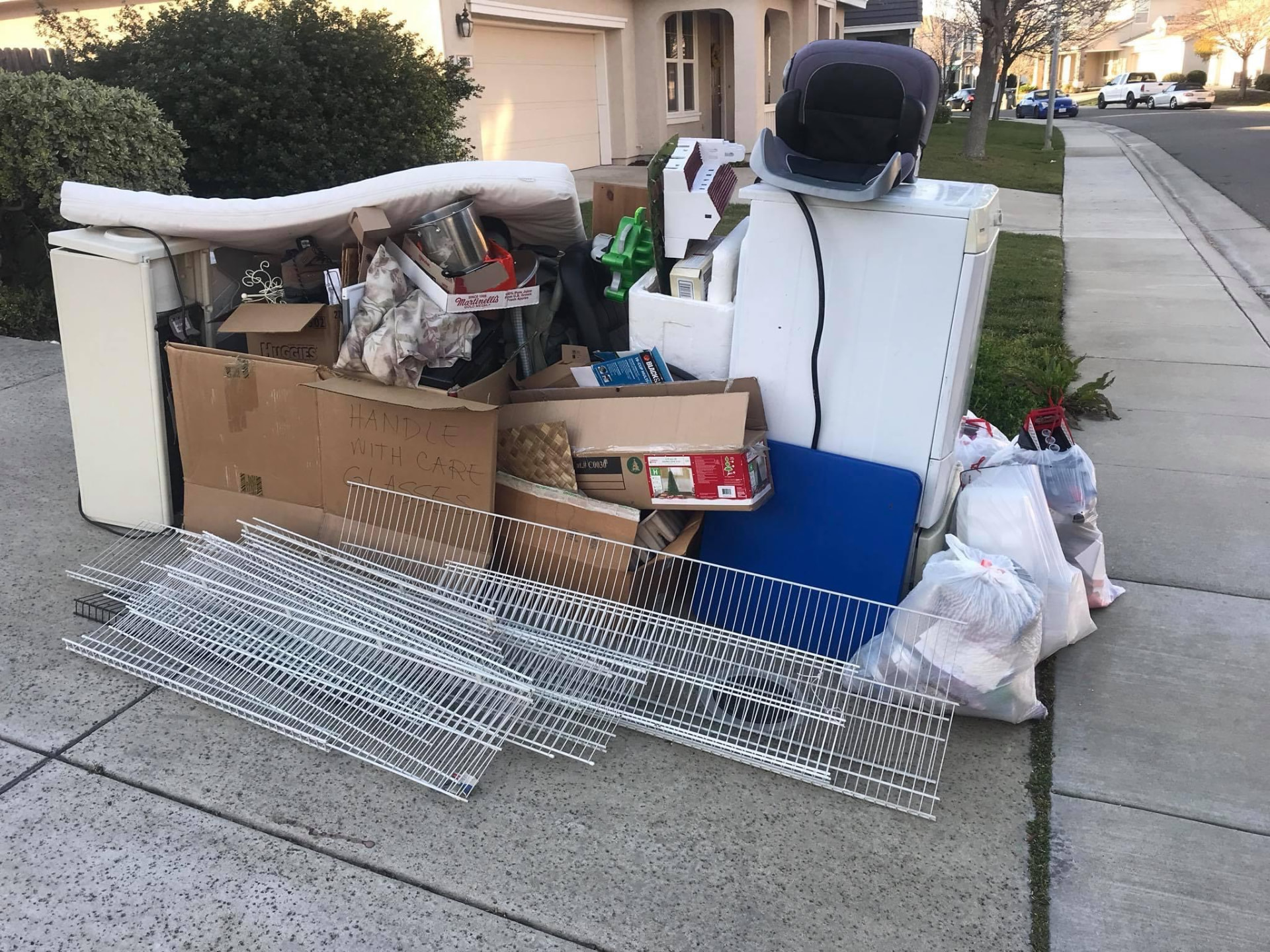 Curbside Bulky Item Pickup before Long's Trash Hauling