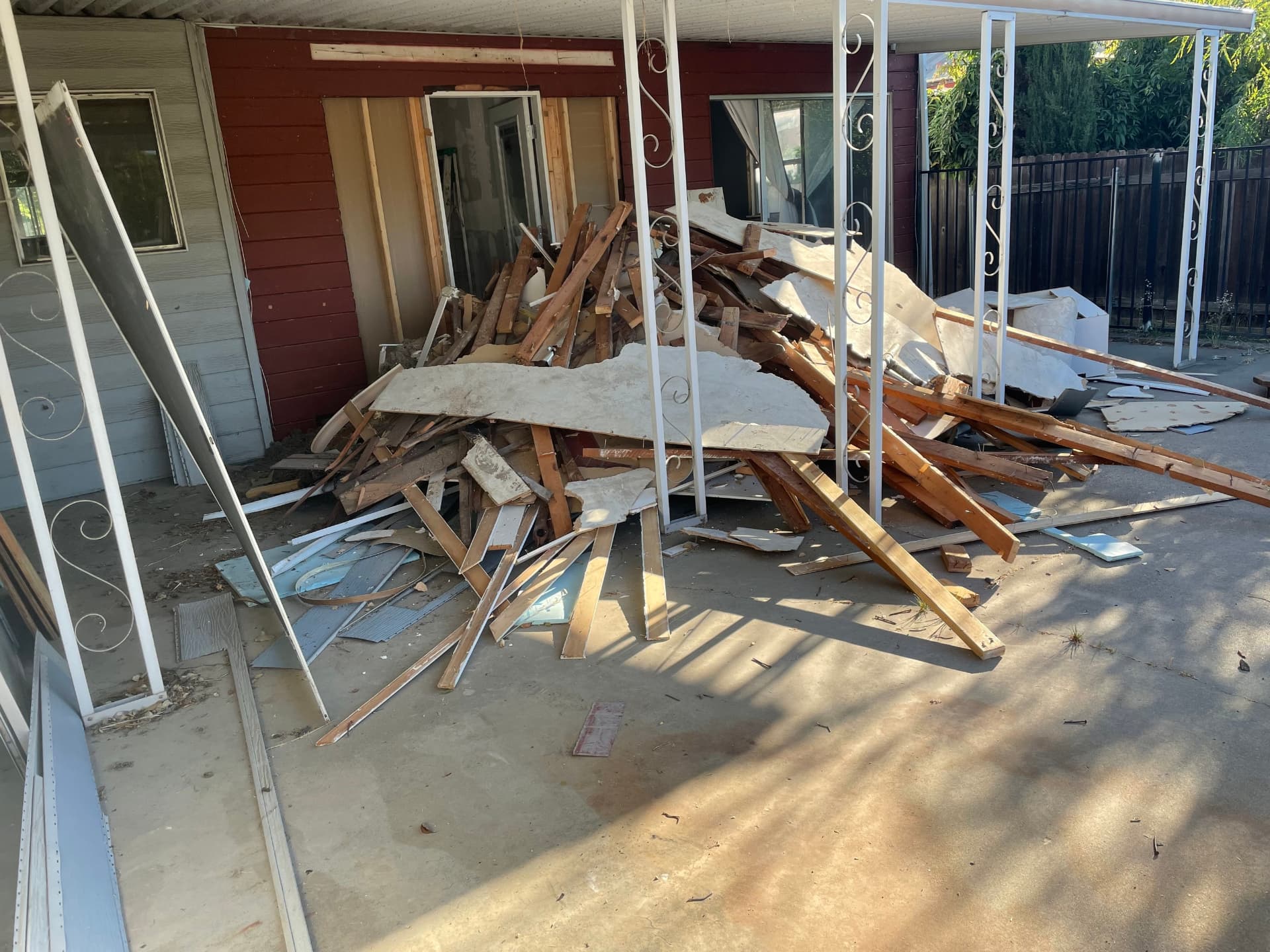 Demo Debris Haul-Off before Long's Trash Hauling